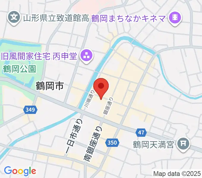 荘銀本店ホールの地図