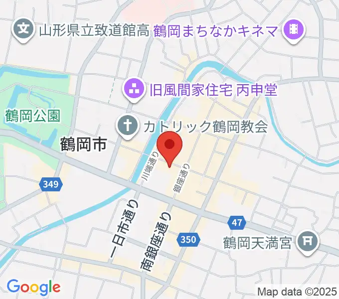 荘銀本店ホールの地図