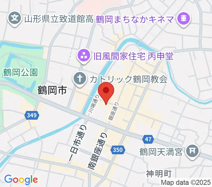 荘銀本店ホールの地図
