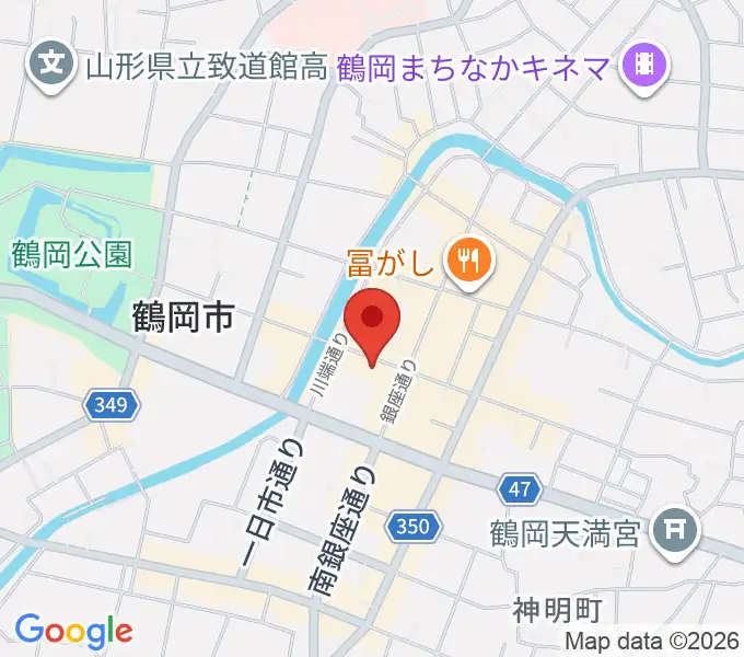 荘銀本店ホールの地図