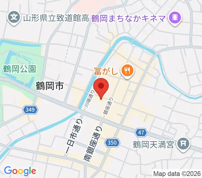 荘銀本店ホールの地図