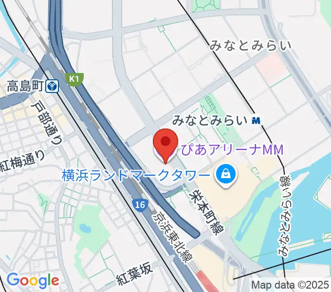 ぴあアリーナMMの地図
