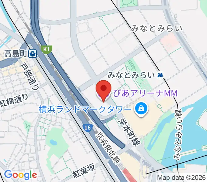 ぴあアリーナMMの地図
