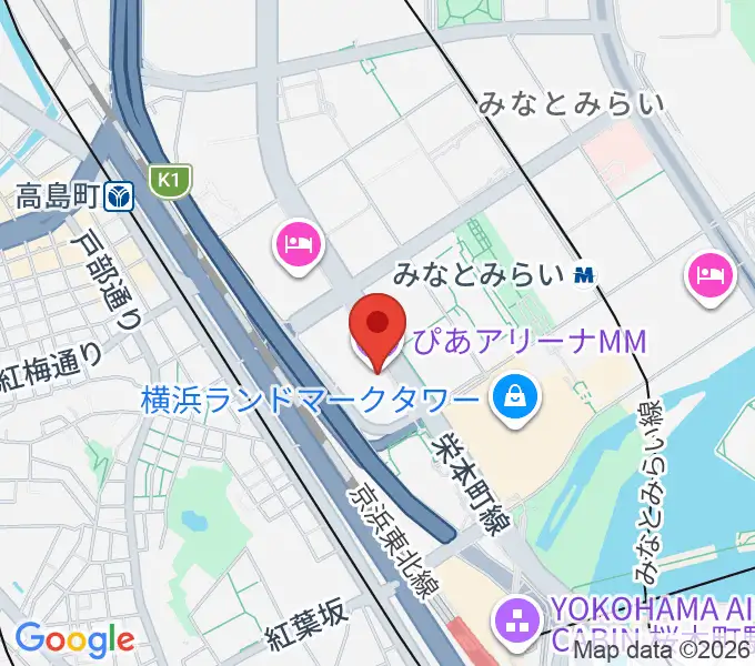 ぴあアリーナMMの地図