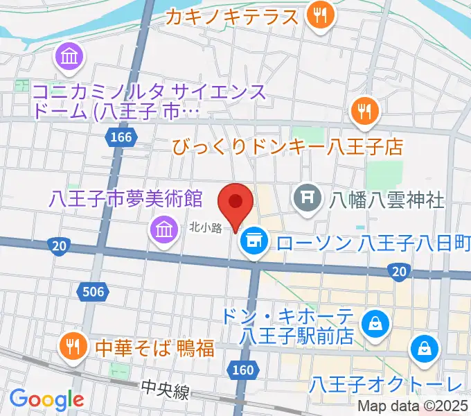 八王子サクラヤコーヒー店の地図