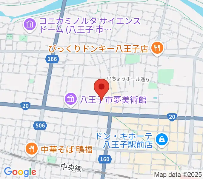 八王子サクラヤコーヒー店の地図