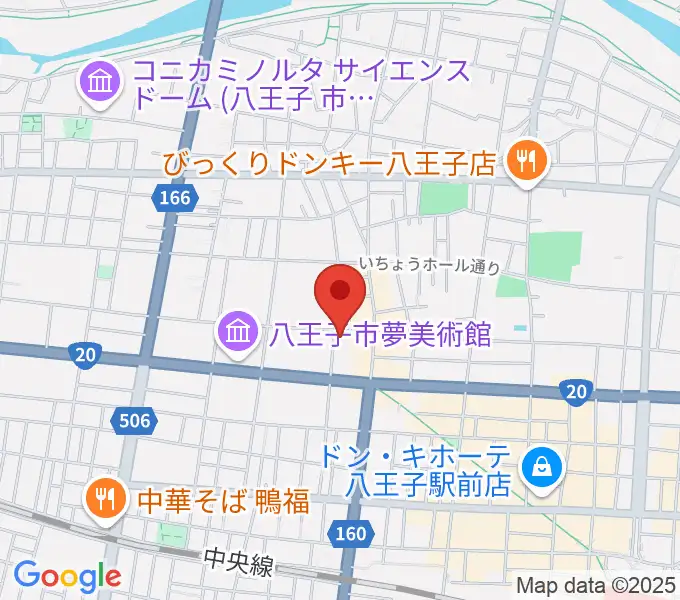 八王子サクラヤコーヒー店の地図