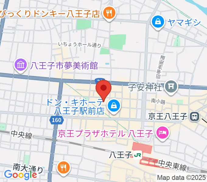八王子ブッチャーの地図