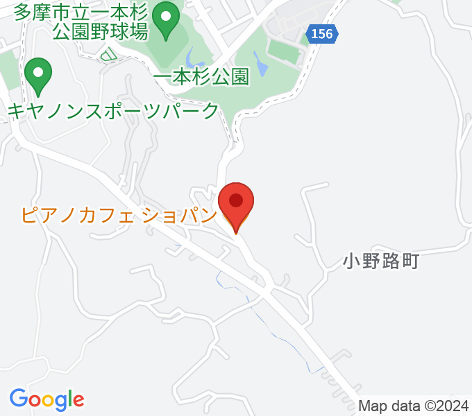 町田ピアノカフェショパンの場所