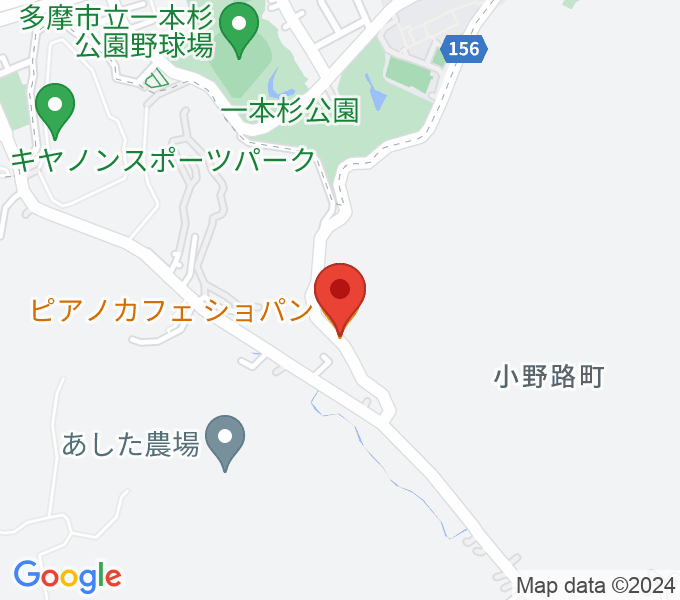 町田ピアノカフェショパンの場所