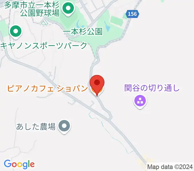 町田ピアノカフェショパンの地図