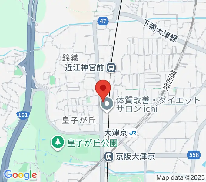 ヒラヤマ管楽器工房の地図