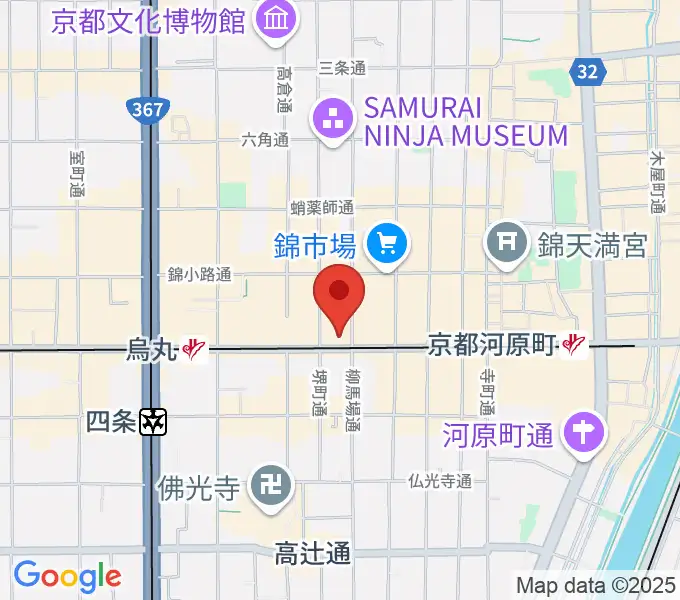 京都MUSEの地図