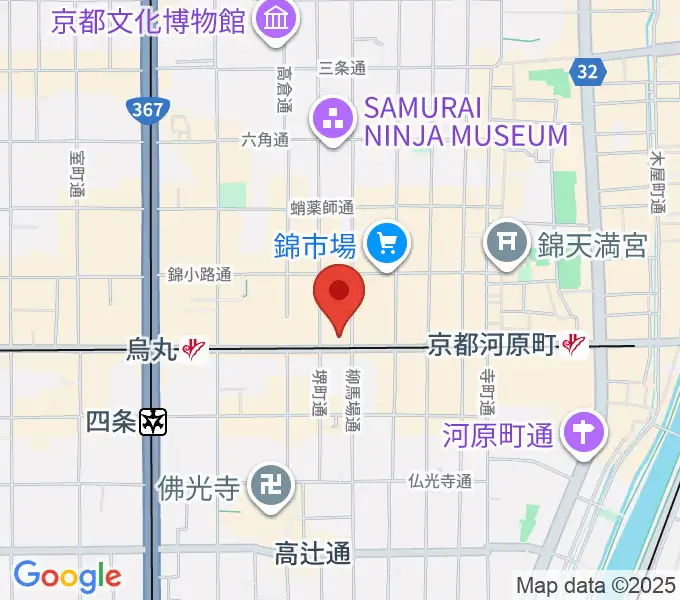 京都MUSEの地図