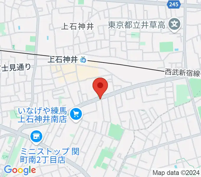 Haluna Guitar Studio ギター教室の地図