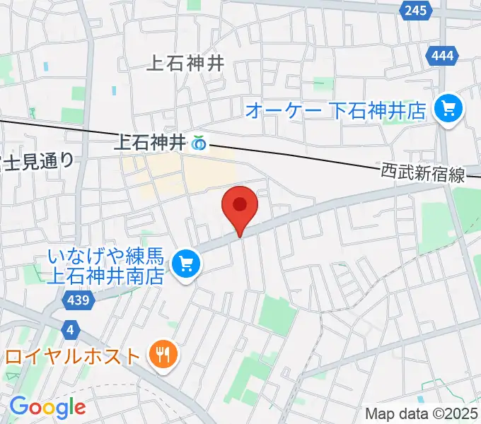 Haluna Guitar Studio ギター教室の地図