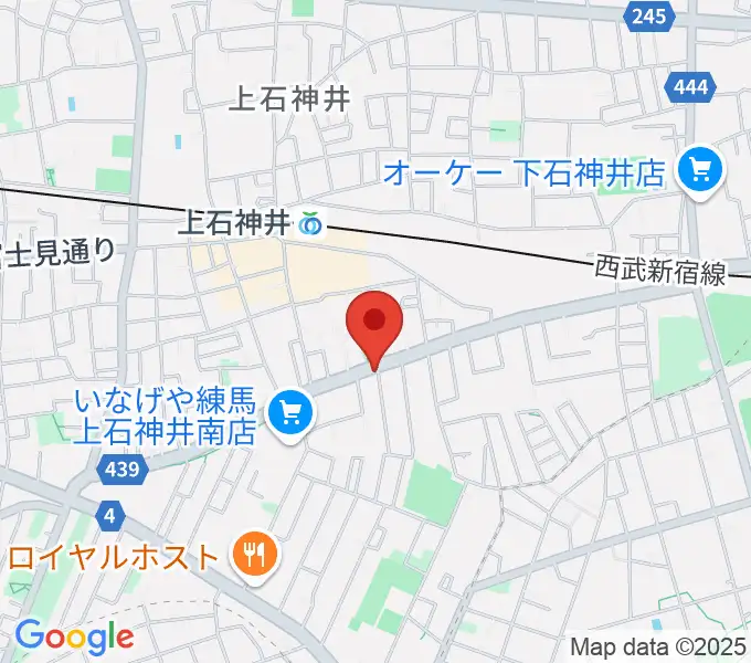 Haluna Guitar Studio ギター教室の地図