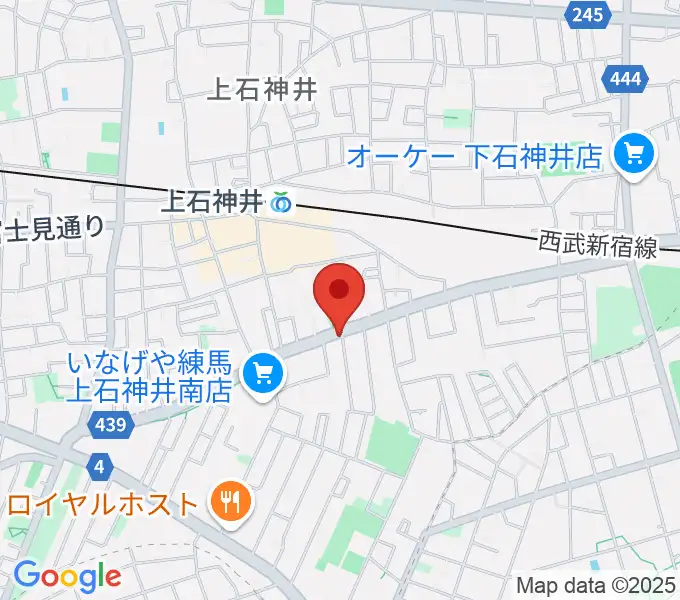 Haluna Guitar Studio ギター教室の地図