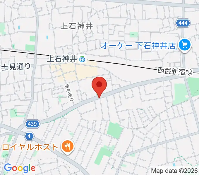 Haluna Guitar Studio ギター教室の地図