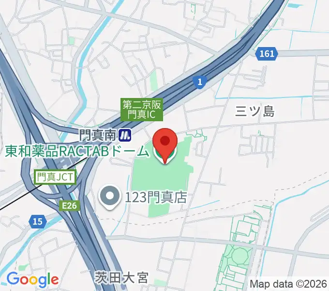 東和薬品RACTABドームの地図