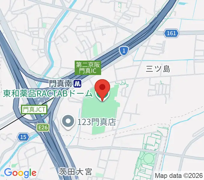 東和薬品RACTABドームの地図