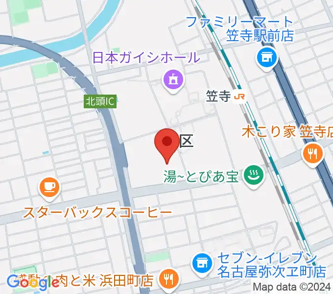 日本ガイシアリーナの地図