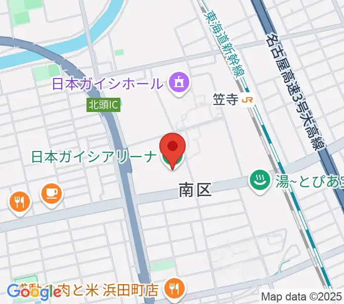 日本ガイシアリーナの地図