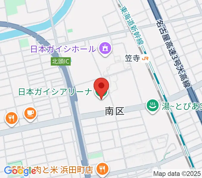 日本ガイシアリーナの地図