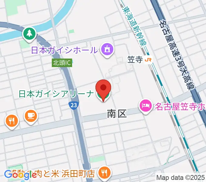 日本ガイシアリーナの地図