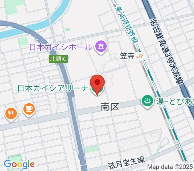 日本ガイシアリーナの地図