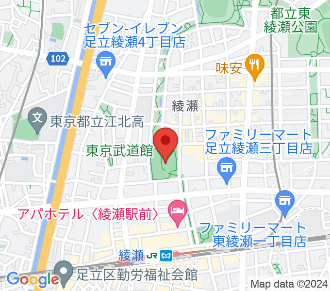 東京武道館の場所