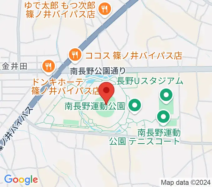 長野オリンピックスタジアムの地図