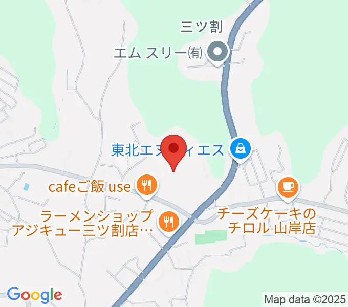 岩手県営野球場の地図