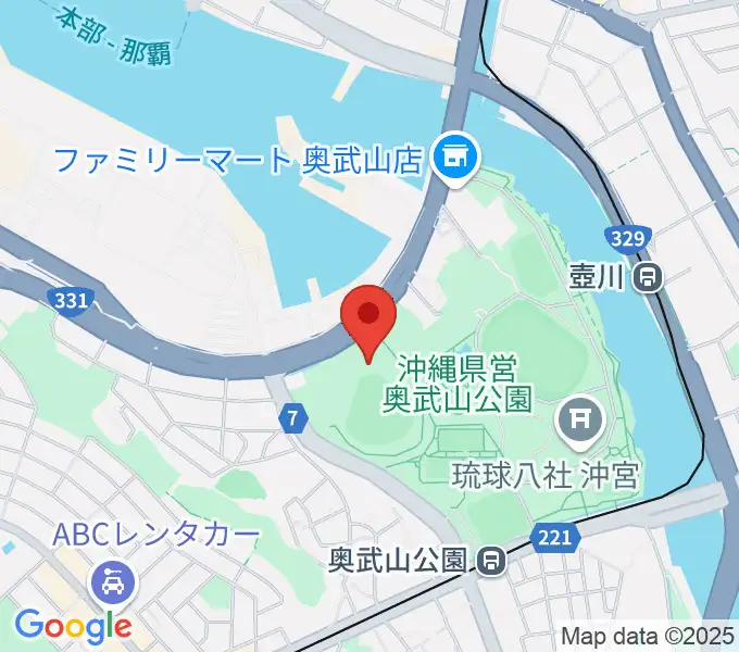 沖縄セルラースタジアム那覇の地図