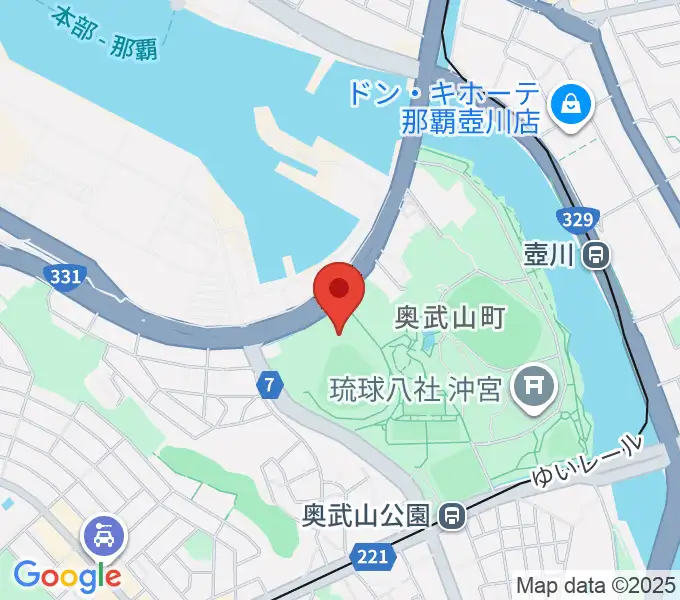 沖縄セルラースタジアム那覇の地図