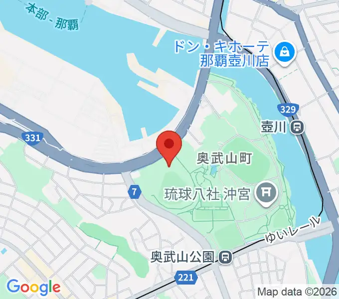 沖縄セルラースタジアム那覇の地図