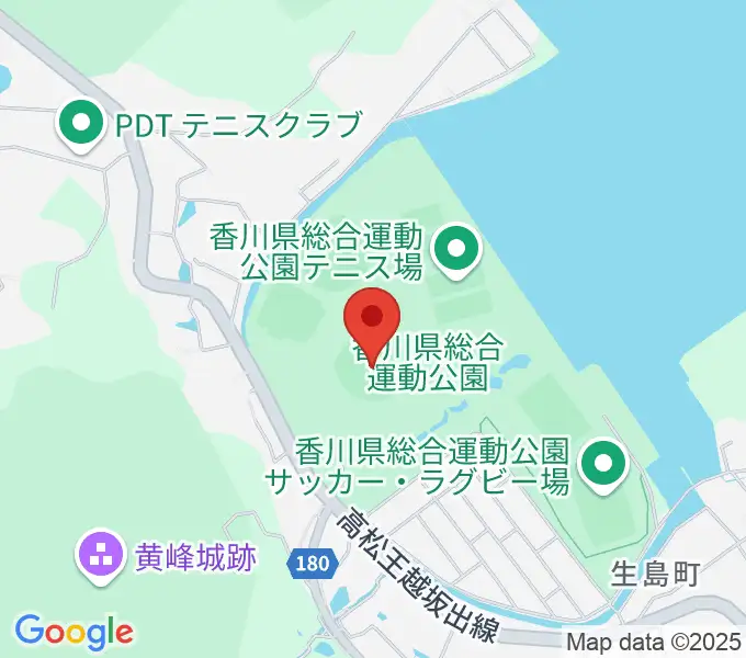 レクザムスタジアムの地図
