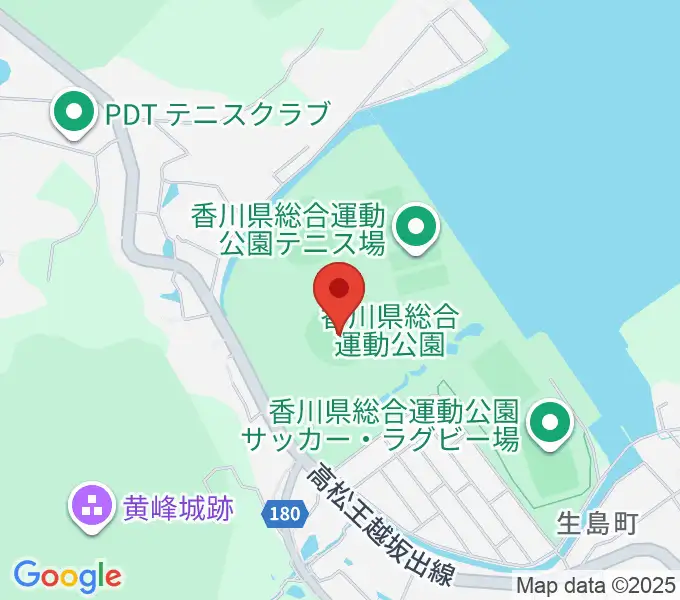 レクザムスタジアムの地図