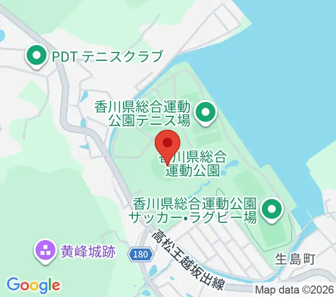レクザムスタジアムの地図