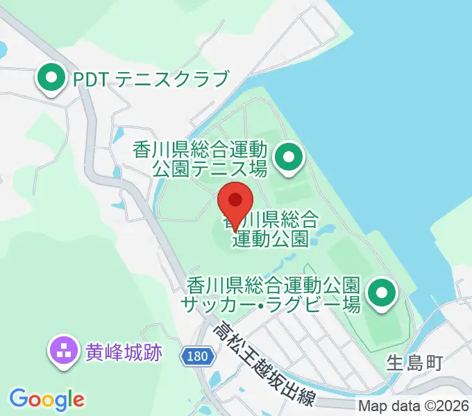 レクザムスタジアムの地図
