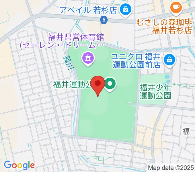 セーレン・ドリームスタジアムの地図