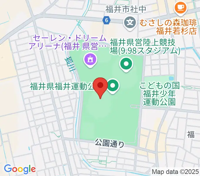 セーレン・ドリームスタジアムの地図