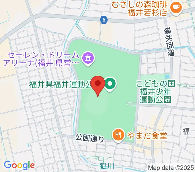 セーレン・ドリームスタジアムの地図