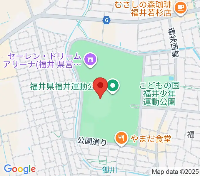 セーレン・ドリームスタジアムの地図