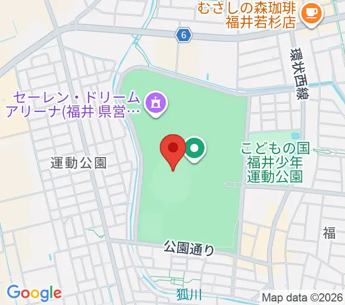 セーレン・ドリームスタジアムの地図