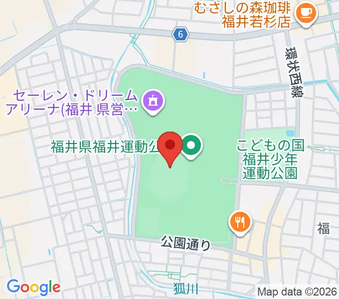セーレン・ドリームスタジアムの地図