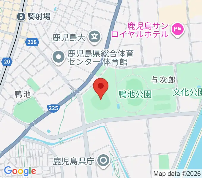 平和リース球場の地図