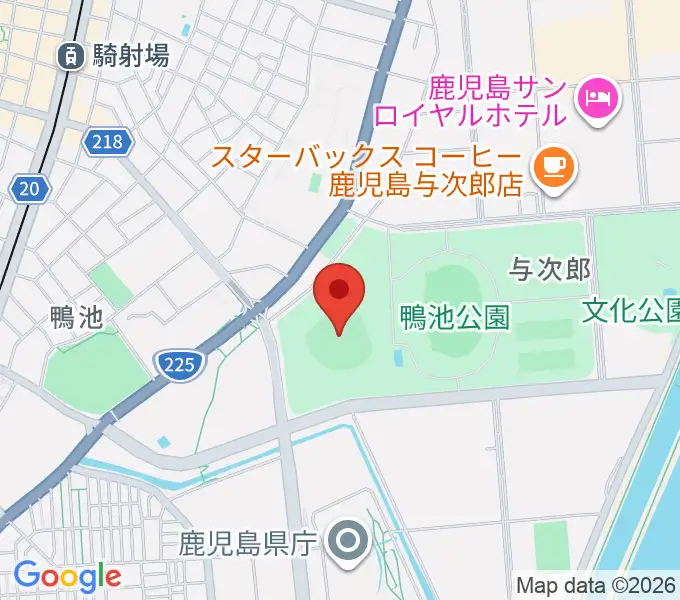 平和リース球場の地図