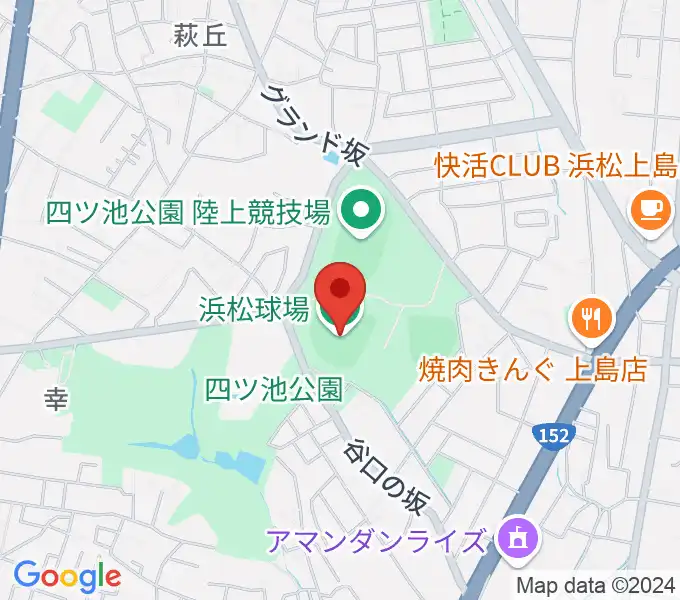 浜松球場の地図