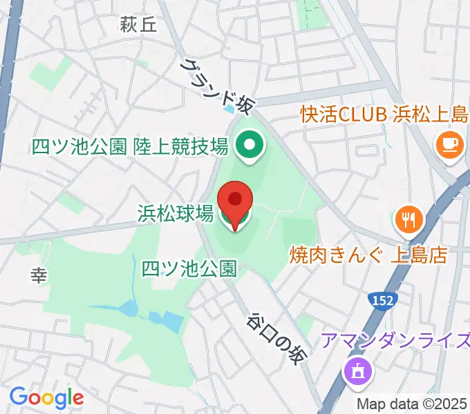 浜松球場の地図